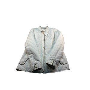 Crown & Ivy Women's Jacket Size L White/Brown (0199)